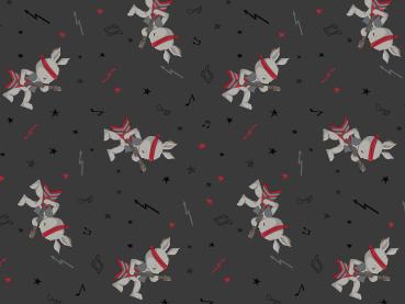 Baumwoll Jersey Kombi Rockerhase Anthrazit by emmapünktchen